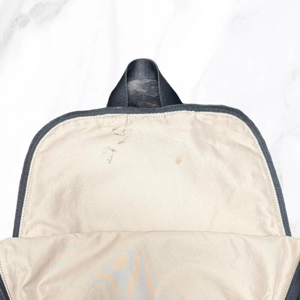 Tumi Black Nylon Packable Backpack‎ w/ Gold Hardware, OS